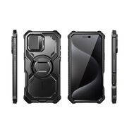 [Pachet 360°] Husa + folie iPhone 16 Pro I-Blason Armorbox, negru