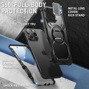 [Pachet 360°] Husa + folie iPhone 16 Pro Max I-Blason Armorbox, negru