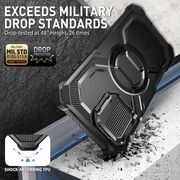 [Pachet 360°] Husa + folie iPhone 16 Pro Max I-Blason Armorbox, negru