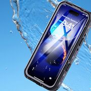 Pachet 360: Husa cu folie integrata iPhone 16 Pro Max cu MagSafe ShockProof Dust-Water Proof Full Body, negru