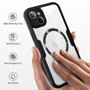 Pachet 360: Husa cu folie integrata pentru  iPhone 15 cu MagSafe Cover360 fata / spate - albastru
