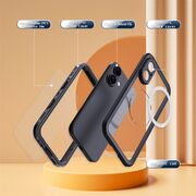 Pachet 360: Husa cu folie integrata iPhone 16 Plus cu MagSafe ShockProof Dust-Water Proof Full Body, negru