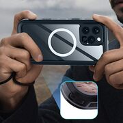 Pachet 360: Husa cu folie integrata iPhone 16 Pro cu MagSafe ShockProof Dust-Water Proof Full Body, negru