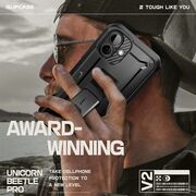 Husa iPhone 16 Supcase Unicorn Beetle Pro, negru