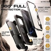 Husa iPhone 16 Pro Max Supcase Unicorn Beetle Pro MagSafe, negru