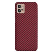 Husa pentru  Motorola Moto G32 CarbonFiber UltraSlim, Lightweight, rosu