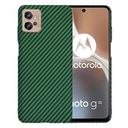 Husa pentru  Motorola Moto G32 CarbonFiber UltraSlim, Lightweight, verde