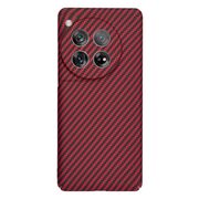 Husa pentru  OnePlus 12 CarbonFiber UltraSlim, Lightweight, rosu