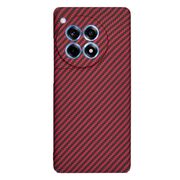 Husa pentru  OnePlus 12R CarbonFiber UltraSlim, Lightweight, rosu