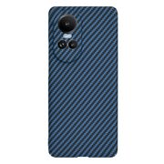 Husa pentru  Oppo Reno 10, Reno 10 Pro CarbonFiber UltraSlim, Lightweight, albastru