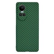 Husa pentru  Oppo Reno 10, Reno 10 Pro CarbonFiber UltraSlim, Lightweight, verde