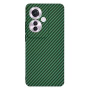 Husa pentru  Oppo Reno 11F CarbonFiber UltraSlim, Lightweight, verde