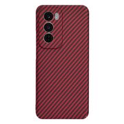 Husa pentru  Oppo Reno 12 CarbonFiber UltraSlim, Lightweight, rosu