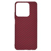Husa pentru  Realme C61, Realme C63 CarbonFiber UltraSlim, Lightweight, rosu