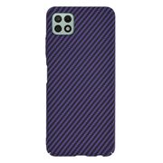 Husa pentru  Samsung Galaxy A22 5G CarbonFiber UltraSlim, Lightweight, mov