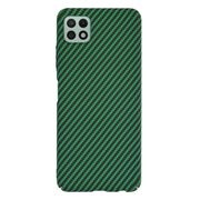 Husa pentru  Samsung Galaxy A22 5G CarbonFiber UltraSlim, Lightweight, verde
