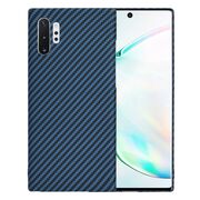 Husa pentru  Samsung Galaxy Note 10 Plus CarbonFiber UltraSlim, Lightweight, albastru