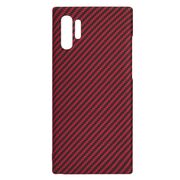 Husa pentru  Samsung Galaxy Note 10 Plus CarbonFiber UltraSlim, Lightweight, rosu