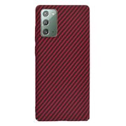 Husa pentru  Samsung Galaxy Note 20 CarbonFiber UltraSlim, Lightweight, rosu