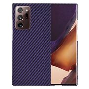 Husa pentru  Samsung Galaxy Note 20 Ultra CarbonFiber UltraSlim, Lightweight, mov