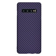 Husa pentru  Samsung Galaxy S10 CarbonFiber UltraSlim, Lightweight, mov