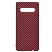 Husa pentru  Samsung Galaxy S10 CarbonFiber UltraSlim, Lightweight, rosu