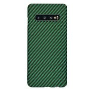 Husa pentru  Samsung Galaxy S10 CarbonFiber UltraSlim, Lightweight, verde