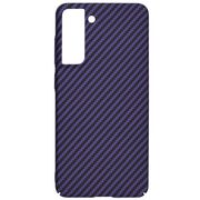 Husa pentru  Samsung Galaxy S21 FE CarbonFiber UltraSlim, Lightweight, mov