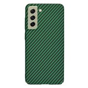 Husa pentru  Samsung Galaxy S21 FE CarbonFiber UltraSlim, Lightweight, verde