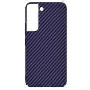 Husa pentru  Samsung Galaxy S22 5G CarbonFiber UltraSlim, Lightweight, mov
