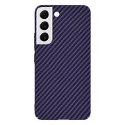 Husa pentru  Samsung Galaxy S22 5G CarbonFiber UltraSlim, Lightweight, mov