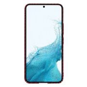 Husa pentru  Samsung Galaxy S22 5G CarbonFiber UltraSlim, Lightweight, rosu