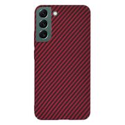 Husa pentru  Samsung Galaxy S22 Plus 5G CarbonFiber UltraSlim, Lightweight, rosu