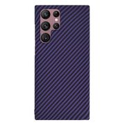 Husa pentru  Samsung Galaxy S22 Ultra 5G CarbonFiber UltraSlim, Lightweight, mov