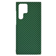 Husa pentru  Samsung Galaxy S22 Ultra 5G CarbonFiber UltraSlim, Lightweight, verde