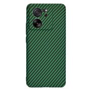 Husa pentru  Xiaomi 13T, 13T Pro CarbonFiber UltraSlim, Lightweight, verde