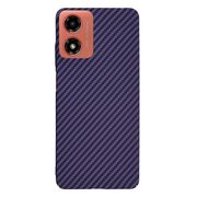 Husa pentru Motorola Moto G04 / G24 / G24 Power, Moto E14 CarbonFiber UltraSlim, Lightweight, mov