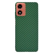 Husa pentru Motorola Moto G04 / G24 / G24 Power, Moto E14 CarbonFiber UltraSlim, Lightweight, verde