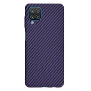Husa pentru Samsung Galaxy A12 CarbonFiber UltraSlim, Lightweight, mov