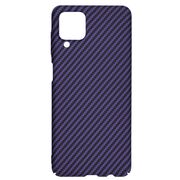 Husa pentru Samsung Galaxy A12 CarbonFiber UltraSlim, Lightweight, mov