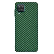 Husa pentru Samsung Galaxy A12 CarbonFiber UltraSlim, Lightweight, verde