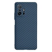Husa pentru Xiaomi 11T 5G, 11T PRO 5G  CarbonFiber UltraSlim, Lightweight, albastru