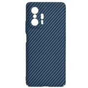 Husa pentru Xiaomi 11T 5G, 11T PRO 5G  CarbonFiber UltraSlim, Lightweight, albastru
