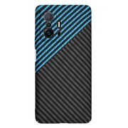 Husa pentru Xiaomi 11T 5G, 11T PRO 5G  CarbonFiber UltraSlim, Lightweight, albastru negru