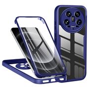 Pachet 360: Husa cu folie integrata pentru  Xiaomi 14 Ultra Cover360 fata / spate - albastru
