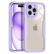 Pachet 360: Husa cu folie integrata pentru  iPhone 16 Pro Max Cover360 fata / spate - mov