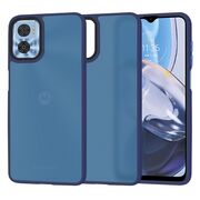 Husa pentru  Motorola Moto E22, E22i Ghost Series frosted - albastru