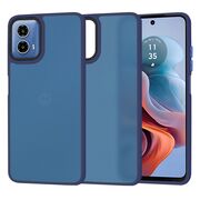 Husa pentru  Motorola Moto G34 Ghost Series frosted - albastru