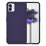Husa pentru  Nothing Phone 1 CarbonFiber UltraSlim, Lightweight, mov