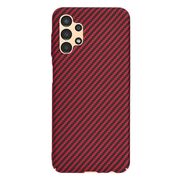 Husa pentru  Samsung Galaxy A13 4G CarbonFiber UltraSlim, Lightweight, rosu